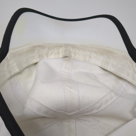 Mission Strapback Hat Solid White One Size Embroidered 6 Panel Outdoor - Picture 8 of 9